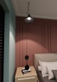 Lampa wisząca metalowa ABRAMO 1 BLACK