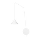 Lampa wisząca metalowa ABRAMO 1 WHITE