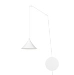 Lampa wisząca metalowa ABRAMO 1 WHITE