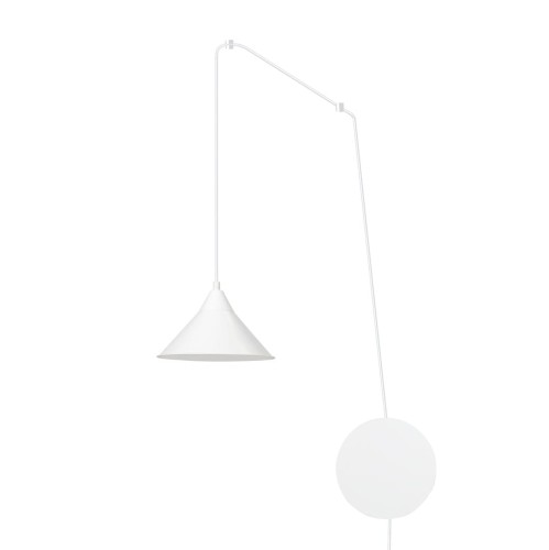 Lampa wisząca metalowa ABRAMO 1 WHITE