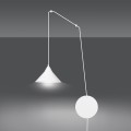 Lampa wisząca metalowa ABRAMO 1 WHITE