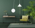 Lampa wisząca metalowa ABRAMO 1 WHITE