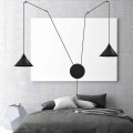 Lampa wisząca metalowa ABRAMO 2 BLACK