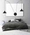 Lampa wisząca metalowa ABRAMO 2 BLACK