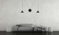 Lampa wisząca metalowa ABRAMO 2 BLACK