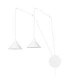 Lampa wisząca metalowa ABRAMO 2 WHITE