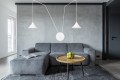 Lampa wisząca metalowa ABRAMO 2 WHITE