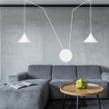 Lampa wisząca metalowa ABRAMO 2 WHITE