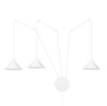 Lampa wisząca metalowa ABRAMO 3 WHITE