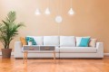 Lampa wisząca metalowa ABRAMO 3 WHITE