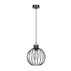 Lampa wisząca druciak BARBADO 1 BLACK