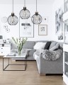 Lampa wisząca druciak BARBADO 3 BLACK