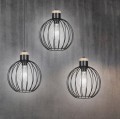 Lampa wisząca druciak BARBADO 3 BLACK