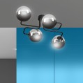Lampa sufitowa BRENDI 4 BLACK/GRAFIT