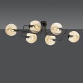Lampa sufitowa BRENDI 6A BLACK/MIODOWY