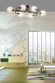 Lampa sufitowa BRENDI 6A BLACK/MIODOWY