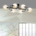 Lampa sufitowa BRENDI 6A BLACK/MIODOWY