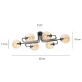 Lampa sufitowa BRENDI 6A BLACK/MIODOWY
