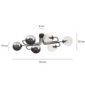 Lampa sufitowa BRENDI 6A BLACK/MIX 3
