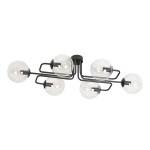 Lampa sufitowa BRENDI 6A BLACK/TRANSPARENT