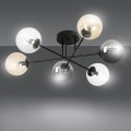 Lampa sufitowa BRENDI 6B BLACK/MIX 2