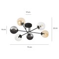 Lampa sufitowa BRENDI 6B BLACK/MIX 2