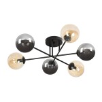 Lampa sufitowa BRENDI 6B BLACK/MIX 3