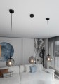 Lampa wisząca COSMO 1 BLACK/GRAFIT