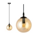 Lampa wisząca COSMO 1 BLACK/MIODOWY