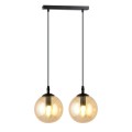 Lampa wisząca COSMO 2 BLACK/MIODOWY