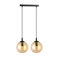 Lampa wisząca COSMO 2 BLACK/MIODOWY
