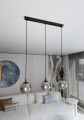Lampa wisząca COSMO 3 BLACK/GRAFIT