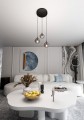 Lampa wisząca COSMO 3 PREMIUM BLACK/GRAFIT