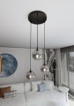 Lampa wisząca COSMO 3 PREMIUM BLACK/GRAFIT