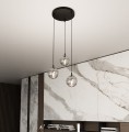 Lampa wisząca COSMO 3 PREMIUM BLACK/GRAFIT