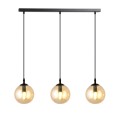 Lampa wisząca COSMO 3 BLACK/MIODOWY