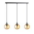 Lampa wisząca COSMO 3 BLACK/MIODOWY