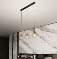 Lampa wisząca COSMO 3 BLACK/MIODOWY