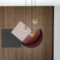 Lampa wisząca COSMO 3 PREMIUM BLACK/MIODOWY