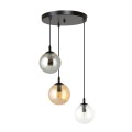 Lampa wisząca COSMO 3 PREMIUM BLACK/MIX
