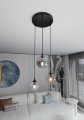 Lampa wisząca COSMO 3 PREMIUM BLACK/MIX