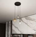 Lampa wisząca COSMO 3 PREMIUM BLACK/MIX