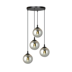 Lampa wisząca COSMO 4 PREMIUM BLACK/GRAFIT