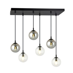 Lampa wisząca COSMO 6 BLACK/MIX2