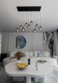 Lampa wisząca COSMO 9 BLACK/GRAFIT