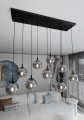 Lampa wisząca COSMO 9 BLACK/GRAFIT