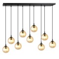 Lampa wisząca COSMO 9 BLACK/MIODOWY
