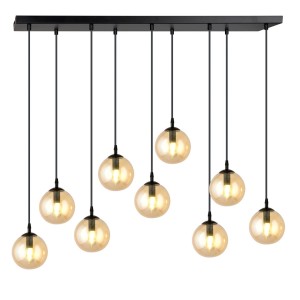 Lampa wisząca COSMO 9 BLACK/MIODOWY