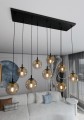 Lampa wisząca COSMO 9 BLACK/MIODOWY