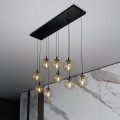 Lampa wisząca COSMO 9 BLACK/MIODOWY